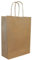 250 Papiertragetaschen mit Kordel - Kordeltragetasche in braun 22+10x28 cm - good4food