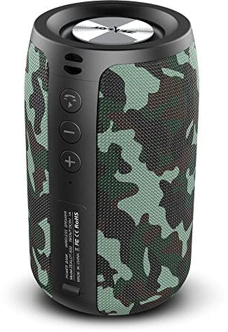 ZEALOT Cassa Bluetooth,Altoparlante Portatile,Outdoor,Bluetooth 5.0,Impermeabile, Stereo Rumoroso,Bassi Incredibili,1500 Minuti Tempo di gioco con AUX/TF/USB per viaggi a casa