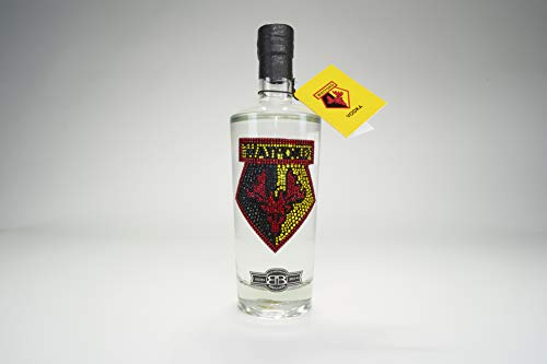 Watford Gifts for Men & Women, Official Watford FC Crystal Edition Valentines or Birthday Vodka for Hornets Football Fans, Premium Alcohol by Bohemian Brands, 70 cl