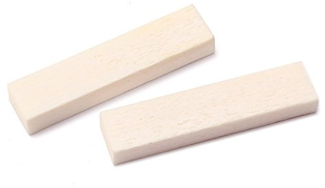 Alnicov 2Pcs Guitar Bone Nuts Blank 52mmx 10mmx 6mm For Accoustic/Classical Guitar DIY