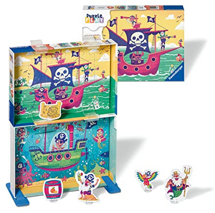 Ravensburger Kinderpuzzle Puzzle&Play 05592 - Land in Sicht - 2x24 Teile Puzzle für Kinder ab 4 Jahren