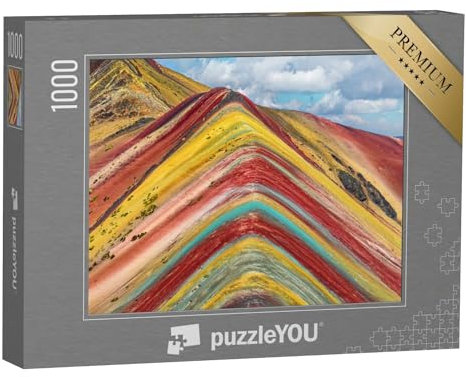 puzzleYOU: Puzzle 1000 Teile „Region Cusco, Peru: Regenbogenberg, Montana de Siete Colores“ – aus der Puzzle-Kollektion Amerika