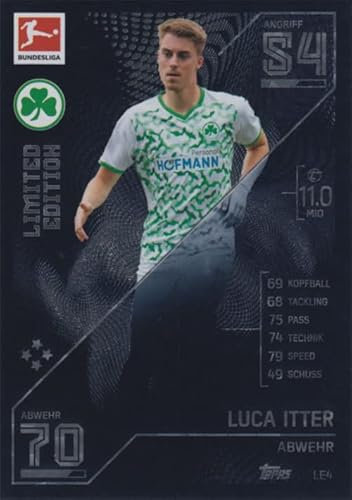 Match Attax Fußball Bundesliga 2021/2022 - Limited Edition Karten LE Einzelauswahl (LE4 - Luca Itter)
