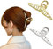 Haarklammer Groß Dickes Haar, Haarspangen Damen 2 Stück Gold Silber, Rutschfeste Haarklammer Metall Haarkrallen Haarstyling Haar Accessoire für Frauen Mädchen