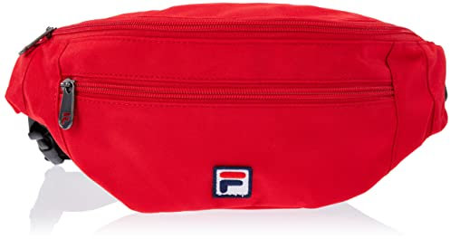 FILA Unisex Boshan Double Layer Zipper Waistbag-True Red-OneSize Waist Bag, Mehrfarbig