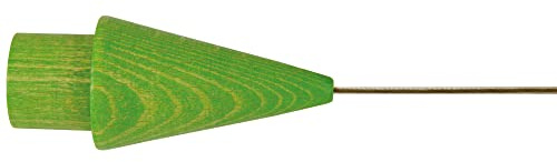 Bestlivings Seilspanngarnitur Wand zu Wand 5m, Kegel in Holz Grün, Draht Garnitur als Aufhängung für Gardinen, Vorhänge, Fotos, Bilder, Kleiderbügel