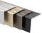 KARAT Profilé d'angle en aluminium 24,5 x 20 mm, longueur 1 m – Finition pour marches d'escalier et bordures – Pré-percé ou auto-adhésif (Noir, auto-adhésif)