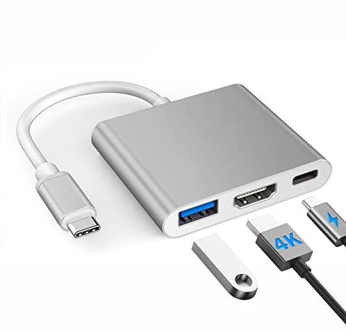USB C to HDMI Multiport Adapter w/USB 3.0 & PD 100W Quick Charging Port -Thunderbolt 3 4K Digital AV Converter Type-C Hub for Mac MacBook Air XPS iPad Pro Galaxy S20 Samsung Dex Projector TV Monitor