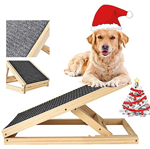 Rampa para Perros con 4 Escalones Regulables, Rampa para Perros y Gatos, Rampa Piscina Perros Escaleras para Mascotas para Automóviles y SUV, Camiones, Carga Máxima 330lb - 100cm