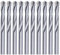 10 Stück 8 Mm Hartmetallbohrer, Spiralbohrer aus Wolframstahl Mit Geradem Schaft Für Edelstahl, Legierung, Metall, Kunststoff, Holz