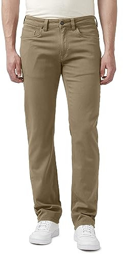 Buffalo David Bitton Herren Gerade Sechs Jeans, Dunkles Beige, 32W / 32L