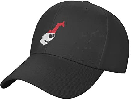 Baseball Cap Monaco-Geländekarte Trucker Hut Unisex Baseballkappe Verstellbare Baseballmütze Für Tennis Outdoor Reisen