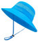 SEYUFN Damen Sonnenhut Outdoor Sommer Wanderhut Damen UV-Schutz Bucket Cap Faltbar Mesh Pferdeschwanz Breite Krempe Zum Safari Angeln (B-Kein Pferdeschwanzloch-Blau)