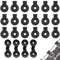 Gxlaihly 80 Pièces Noir Clips Plastique pour Toile ombrage,Clips Plastiques pour Toile d'ombrage,Filet Clips de Filet d'ombrage de Serre,Clips en Plastique pour Voile d'ombrag (80 PCS)