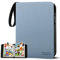 Sammelkarten Album 9 Fächer,40pcs Seiten Sammelalbum Binder für bis zu 720 Karten, Karten Sammelmappe Groß für Spielkarten, Sportkarten, Ninjago, TCG, MTG-Karten (Gray)