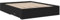 vidaXL Bettgestell, Bett mit Schubladen, Bettrahmen mit Sperrholzlatten, Doppelbett für Schlafzimmer, Schubladenbett, Schwarz 160x200cm Holzwerkstoff