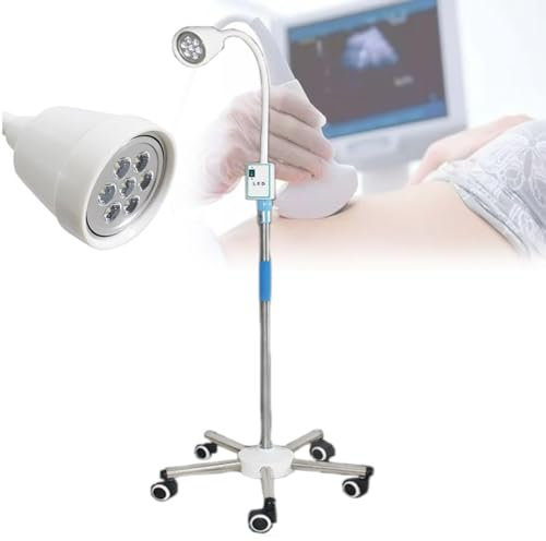 LED-Untersuchungsleuchte For Gynäkologie, Hilfsleuchte For Chirurgische Untersuchungen, Mobile, Um 360 ° Drehbare Lampe Mit Standfuß, Flexibles, Schattenfreies Schwanenhals-Untersuchungslicht Mit Mehr