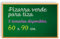Kreidetafel, Grüne Tafel zum Aufhängen mit Montagematerial, Tafel für Kinder, Schule und Zuhause, Kreidetafel ideal für Klassenzimmer, Gastronomie und Wohnen - Ofituria (60x90)
