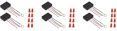 Interruttore per lampada touch, confezione da 6, modulo di controllo della lampada touch per LED dimmerabile, lampadine, kit di ricambio per interruttore della lampada con tappi di