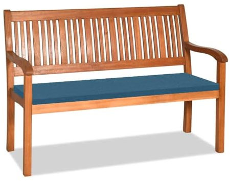 Orumrud 3CM Dicke Bankauflage Bankkissen mit Abnehmbarem Bezug,160x50x3cm rutschfeste Sitzkissen Sitzauflage Bank Sitzpolster Bankpolster Waschbare Stuhlkissen Gartenbank,Marineblau