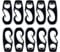 KAHDGSS 10Pcs Black Bungee Hook Boats Shock Cord Hook Bungee Rope Rowing Boats Tie Cord Hook Kayak Accessories