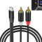 Huybaa cavo aux usb c, usb c a 2 cavi jack RCA, cavo rca audio alta qualità Compatibile con telefono/pad/amplificatore/home theater/altoparlanti/HDTV ecc.