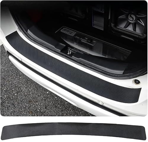 Ladekantenschutz für Seat Altea XL 2004-2015, Stoßstangenschutz Folie Lackschutzfolie Kratzschutz für Kofferraum, Schwarz Kohlefaser