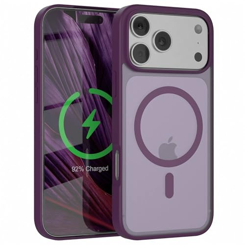 EAZY CASE Ultra Schutz Outdoor Hülle kompatibel mit iPhone 17 Pro Max kompatibel mit Qi-Charging, hochwertige Schutzhülle mit Aufprallschutz, Handyhülle mit Kameraschutz, Violett - Qi Charging