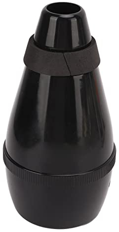Jeffergarden Trompeten-Übungsdämpfer, Leichter ABS-Schalldämpfer, Ideal für Anfänger und Studenten (BLACK)