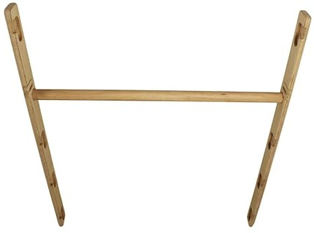 Bear On Bar – Robuste, einfach zu montierende und verstellbare Klimmzugstange aus Holz mit Arretierung – 5 Höhenstufen – bis zu 117 cm bis zum Türrahmen, Türbreite