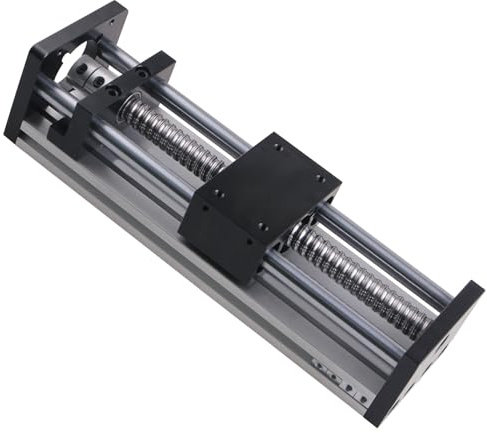TIOMIOSEA Linearbewegungsschienenführung 150mm effektiver Hub,Linearführungsmodul mit Kugelumlaufspindel SFU1605 – Lineartisch Aktuator mit Doppelwelle, Linearbewegungseinheit für CNC Fräse, Gravurmas
