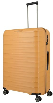 Travelite Koffer MOOBY Größe L, 77 cm, 106 Liter, Reisekoffer groß | kratzfester Hartschalenkoffer aus robustem Material, Trolley mit 4 Doppelrollen & TSA Schloss, viel Stauraum, Rollkoffer