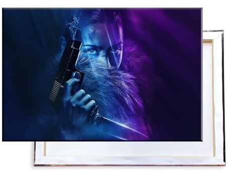 Unified Distribution Ballerina- John wick - 120x80 cm Kunstdruck auf Leinwand • erstklassige Druckqualität • Dekoration • Wandbild