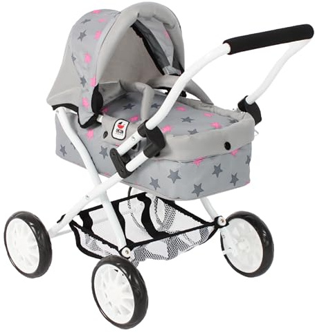 Bayer Chic 2000 Puppenwagen Smarty – Erster Puppenbuggy mit Tragetasche | Kompakter Mini-Puppenwagen für Kleinkinder ab 2 Jahren. Inklusive weicher Tragetasche, Verdeck und praktischem Gepäcknetz