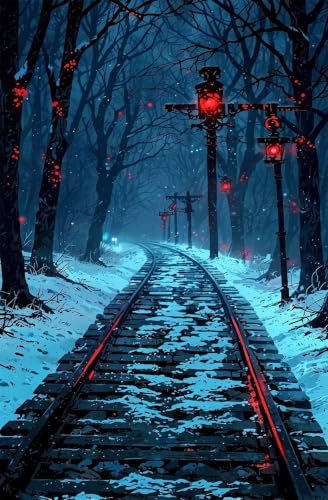 Tree Train 1000 Piece Jigsaw Puzzles for Adults, Challenging and Brainteasing, Difficult Puzzles, Puzzle 1000 Pieces