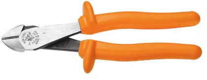 Klein Tools D2000-48-INS 8-Inch Insulated High-Leverage Diagonal-Cutting Pliers-Angled Head