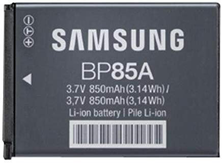 Samsung BP85A Lithium-ION (Li-ION) 850mAh 3.7V Batterie Rechargeable - Batteries Rechargeables (850 mAh, 3,14 Wh, Lithium-ION (Li-ION), 3,7 V, Gris)