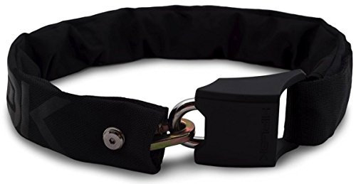 Hiplok V1.5 Chain Lock - All Black/Wearable Waist Belt Lock Clothing Clothes Bicycle Cycling Cycle Biking Bike Security Safety Anti Theft Accessories