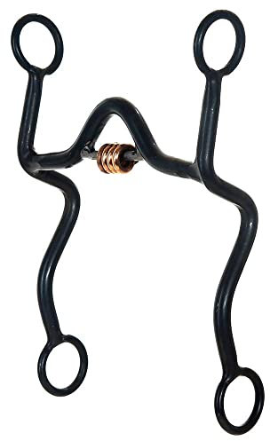 Aime Imports Western BS Sweet Iron Correction S-Shank Bit für Pferd, 12,7 cm Mund, 20,3 cm Wangen, 0,322 kg