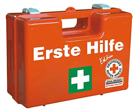 LEINA-WERKE 82105 Erste Hilfe-Koffer MULTI mit Inhalt: DIN 13157 orange - grün/weiß/schwarz, 1 Stk.