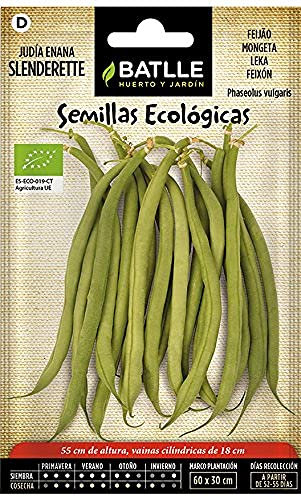 Graines Bio de Batlle - Haricots Nains Slenderette (14g)