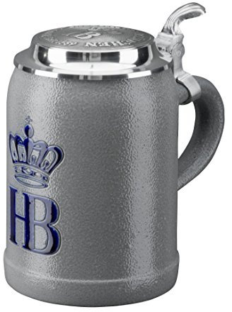 HB Hofbräuhaus München Bierkrug Hofbräuhaus München HB Krug Salzglasur 0,25 Liter King Werk KI 1000069
