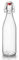 Bormioli Rocco Giara Bouteille avec Bouchon, 0,5 L, Verre, Transparent, 6,5 x 6,5 x 27 cm