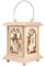 Drechslerei Kuhnert Tischlaterne/Teelichthalter - Motiv: Schneemann aus Edelholz - Maße: 11,5 x 11,5 x 17cm - Made in Germany