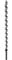 FISCH Schlangenbohrer Schaft 12 mm, sechskant, Länge 460 mm, Bohrer 24 mm, 0084240460