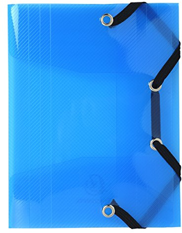 Chemise a elastique 3 rabats polypro crystal colour - format pocket 12x16cm
