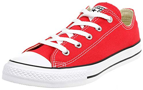 Converse CTAS Seasonnal Ox, Chaussures de Gymnastique Garçon Unisex Kinder, Rouge, 34 EU
