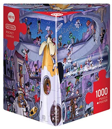 Heye 29790 Rocket Launch Oesterle Triangular Puzzle (1000-Piece)