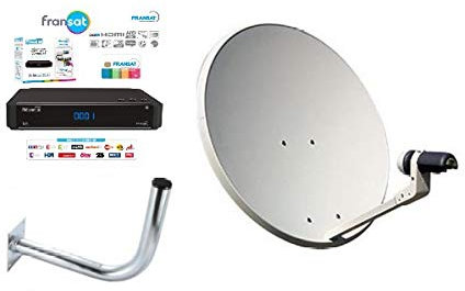 Kit Récepteur FRANSAT + Parabole 60 cm avec LNB et support