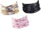 Hilltop 3x Motorrad Multifunktionstuch, Kopftuch, Halstuch, Bandana 3-er Set in ausgewählten Designs, Schlauchtuch für Damen und Herren, 3er Set:pink flowers